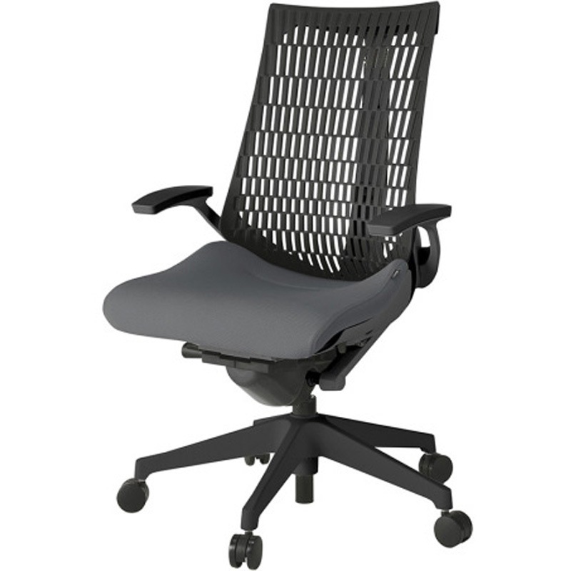 KG445SC-MT1T3T1 アクトチェア エラストマーバック 固定肘 ランバーサポートなし 樹脂脚 SC張地 ウレタンキャスター<配送時組立サービス付> 1台 イトーキ 【通販モノタロウ】