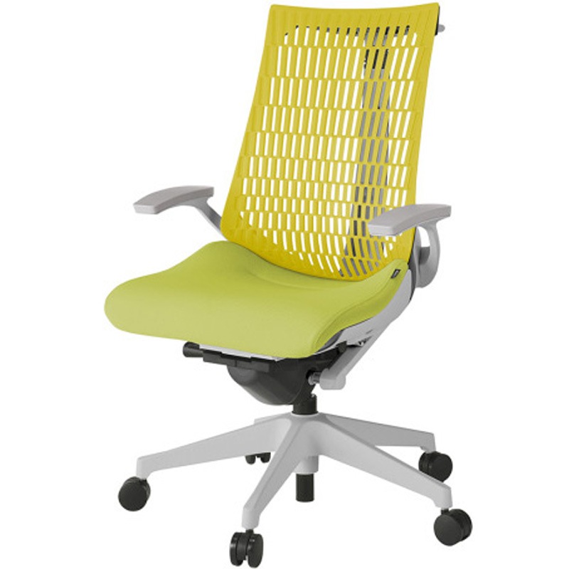 KG445SCHMGNU8U5 アクトチェア エラストマーバック 固定肘 ハンガー ランバーサポートなし 樹脂脚 SC張地 ウレタンキャスター<配送時組立サービス付> 1台 イトーキ 【通販モノタロウ】