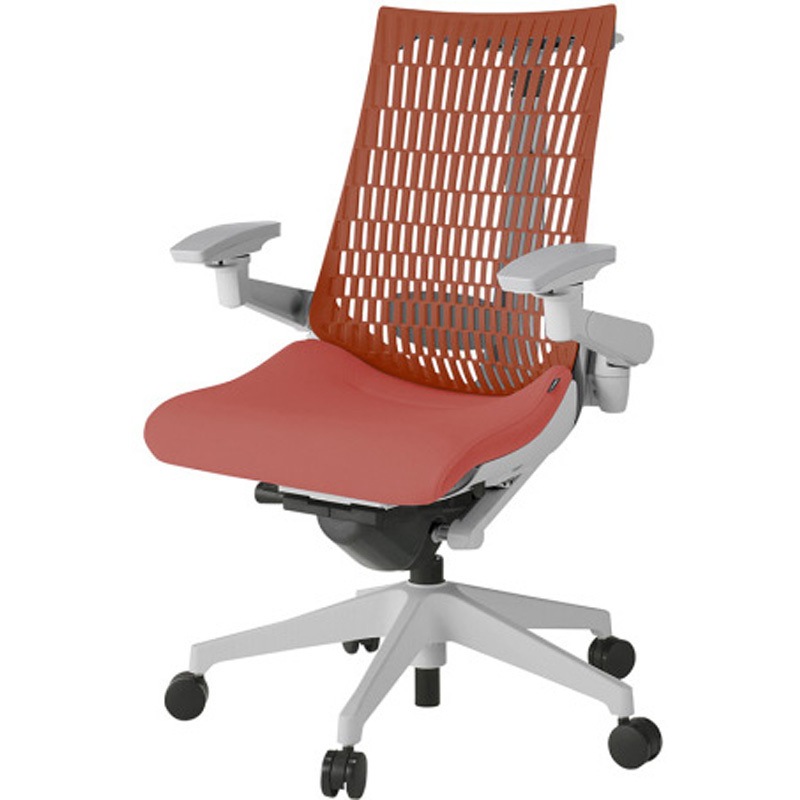 KG427SCHGNR3D4 アクトチェア エラストマーバック 可動肘 ハンガー ランバーサポート付 樹脂脚 SC張地 ナイロンキャスター<配送時組立サービス付> 1台 イトーキ 【通販モノタロウ】