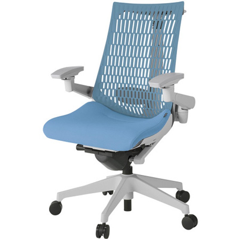 KG427SCHGNS2A4 アクトチェア エラストマーバック 可動肘 ハンガー ランバーサポート付 樹脂脚 SC張地 ナイロンキャスター<配送時組立サービス付> 1台 イトーキ 【通販モノタロウ】