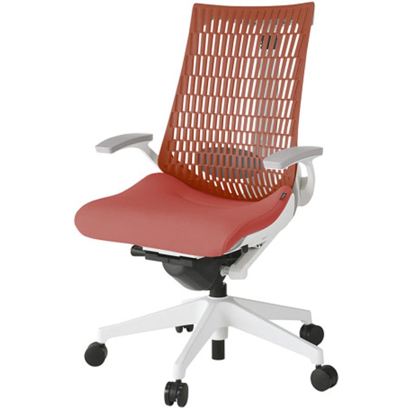 KG425SC-MW9R3D4 アクトチェア エラストマーバック 固定肘 ランバーサポート付 樹脂脚 SC張地 ウレタンキャスター<配送時組立サービス付> 1台 イトーキ 【通販モノタロウ】