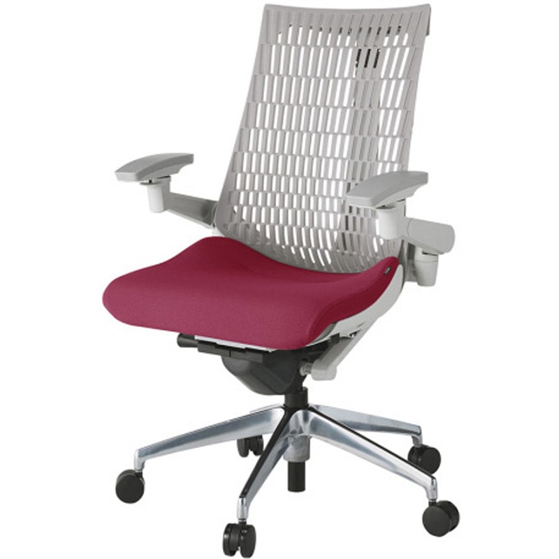 KG447PS-ZNM4T6 アクトチェア エラストマーバック 可動肘 ランバーサポートなし アルミミラー脚 PS張地 ナイロンキャスター<配送時組立サービス付> 1台 イトーキ 【通販モノタロウ】