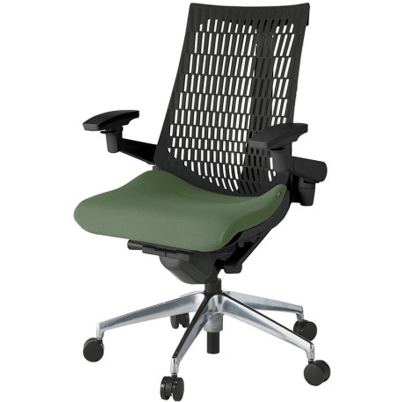 KG447PS-MZTQ2T1 アクトチェア エラストマーバック 可動肘 ランバーサポートなし アルミミラー脚 PS張地 ウレタンキャスター<配送時組立サービス付> 1台 イトーキ 【通販モノタロウ】