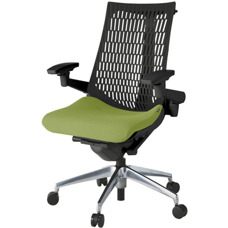 KG447PSHZTQ6T1 アクトチェア エラストマーバック 可動肘 ハンガー ランバーサポートなし アルミミラー脚 PS張地 ナイロンキャスター<配送時組立サービス付> 1台 イトーキ 【通販モノタロウ】