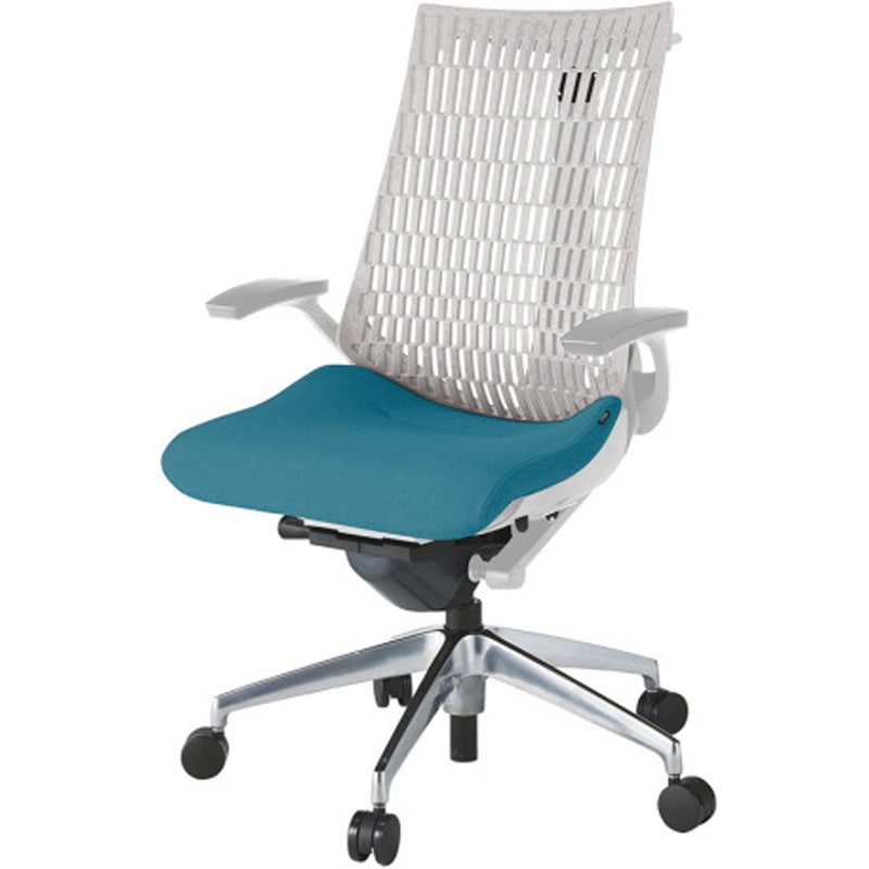 KG445PSHZNA3T6 アクトチェア エラストマーバック 固定肘 ハンガー ランバーサポートなし アルミミラー脚 PS張地 ナイロンキャスター<配送時組立サービス付> 1台 イトーキ 【通販モノタロウ】