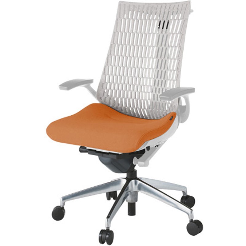 KG445PSHZND3T6 アクトチェア エラストマーバック 固定肘 ハンガー ランバーサポートなし アルミミラー脚 PS張地 ナイロンキャスター<配送時組立サービス付> 1台 イトーキ 【通販モノタロウ】