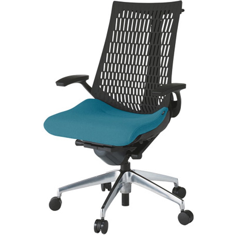 KG445PSHZTA3T1 アクトチェア エラストマーバック 固定肘 ハンガー ランバーサポートなし アルミミラー脚 PS張地 ナイロンキャスター<配送時組立サービス付> 1台 イトーキ 【通販モノタロウ】 71,390円