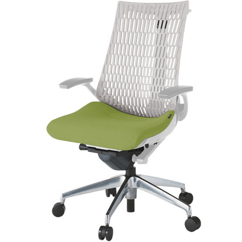 KG445PSHMZNQ6T6 アクトチェア エラストマーバック 固定肘 ハンガー ランバーサポートなし アルミミラー脚 PS張地 ウレタンキャスター<配送時組立サービス付> 1台 イトーキ 【通販モノタロウ】