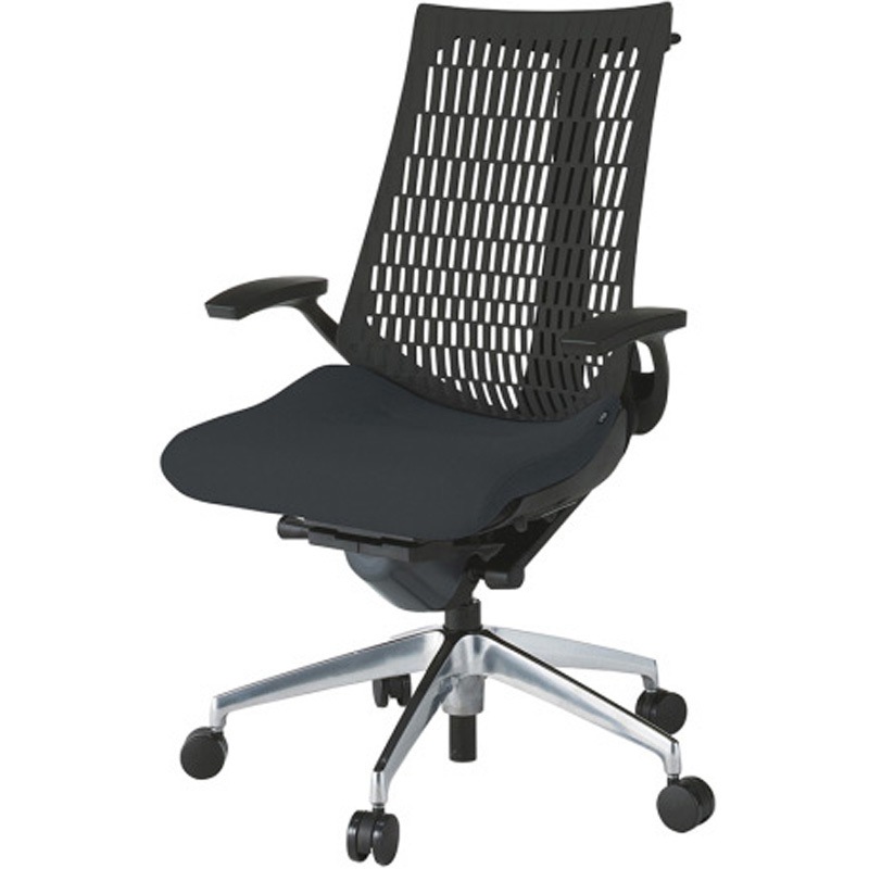 KG445PSHMZTT1T1 アクトチェア エラストマーバック 固定肘 ハンガー ランバーサポートなし アルミミラー脚 PS張地 ウレタンキャスター<配送時組立サービス付> 1台 イトーキ 【通販モノタロウ】 71,390円