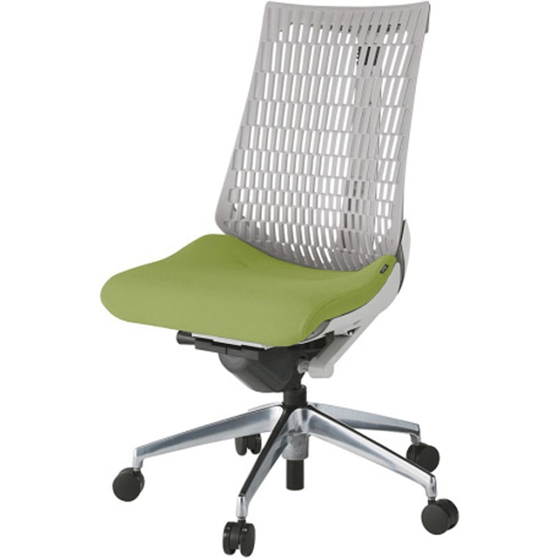 KG440PS-ZNQ6T6 アクトチェア エラストマーバック 肘なし ランバーサポートなし アルミミラー脚 PS張地 ナイロンキャスター<配送時組立サービス付> 1台 イトーキ 【通販モノタロウ】