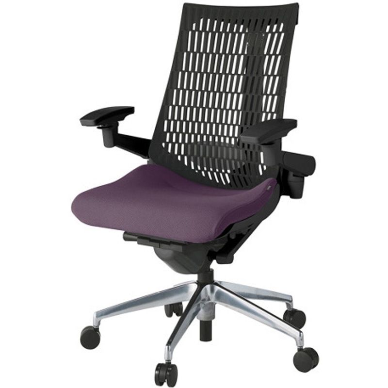 KG427PS-ZTX7T1 アクトチェア エラストマーバック 可動肘 ランバーサポート付 アルミミラー脚 PS張地 ナイロンキャスター<配送時組立サービス付> 1台 イトーキ 【通販モノタロウ】