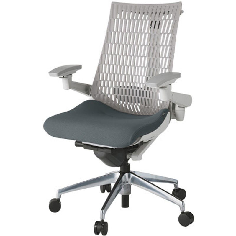 KG427PSHMZNW2T6 アクトチェア エラストマーバック 可動肘 ハンガー ランバーサポート付 アルミミラー脚 PS張地 ウレタンキャスター<配送時組立サービス付> 1台 イトーキ 【通販モノタロウ】