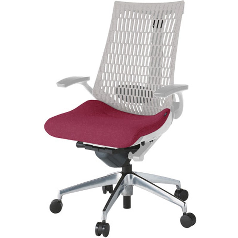 KG425PS-ZNM4T6 アクトチェア エラストマーバック 固定肘 ランバーサポート付 アルミミラー脚 PS張地 ナイロンキャスター<配送時組立サービス付> 1台 イトーキ 【通販モノタロウ】 71,390円