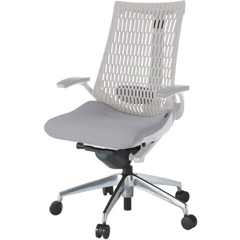 KG425PS-ZNW6T6 アクトチェア エラストマーバック 固定肘 ランバーサポート付 アルミミラー脚 PS張地 ナイロンキャスター<配送時組立サービス付> 1台 イトーキ 【通販モノタロウ】 71,390円