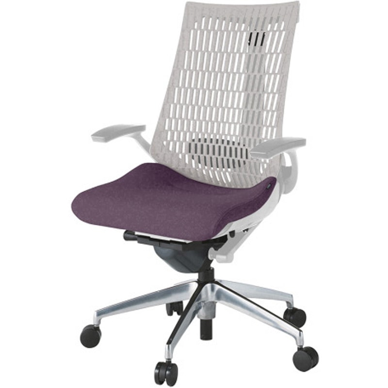 KG425PS-ZNX7T6 アクトチェア エラストマーバック 固定肘 ランバーサポート付 アルミミラー脚 PS張地 ナイロンキャスター<配送時組立サービス付> 1台 イトーキ 【通販モノタロウ】