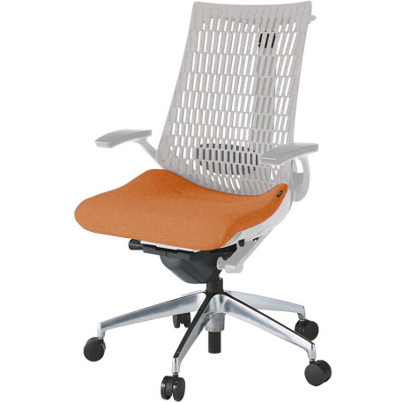 KG425PSHZND3T6 アクトチェア エラストマーバック 固定肘 ハンガー ランバーサポート付 アルミミラー脚 PS張地 ナイロンキャスター<配送時組立サービス付> 1台 イトーキ 【通販モノタロウ】