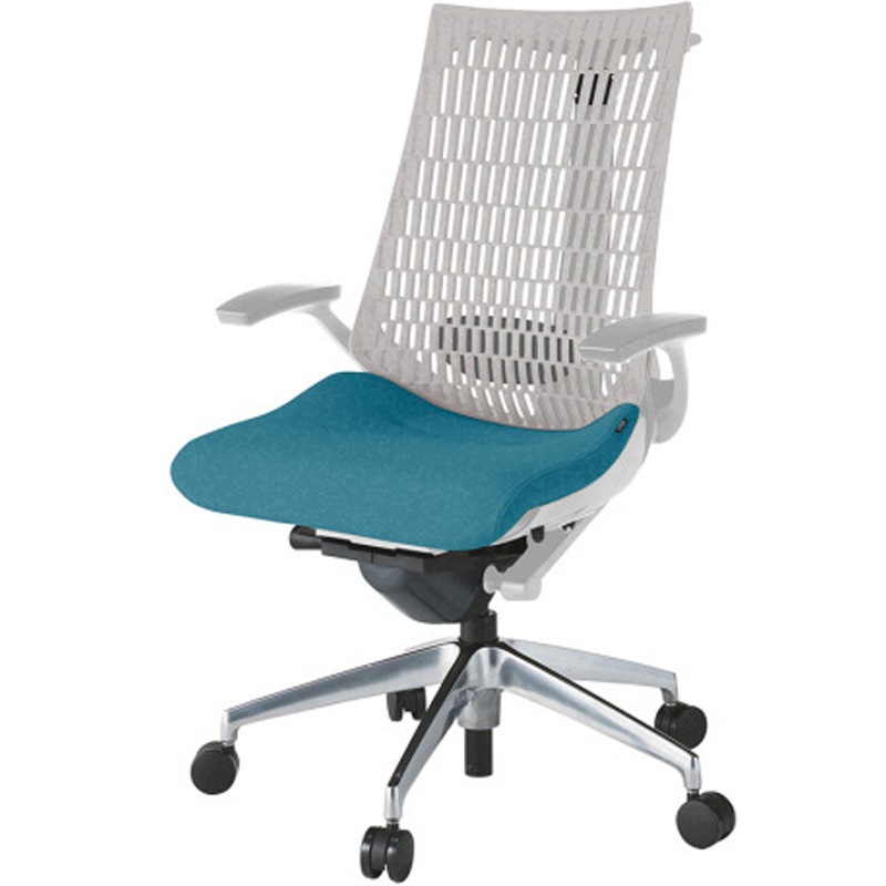 KG425PSHMZNA3T6 アクトチェア エラストマーバック 固定肘 ハンガー ランバーサポート付 アルミミラー脚 PS張地 ウレタンキャスター<配送時組立サービス付> 1台 イトーキ 【通販モノタロウ】