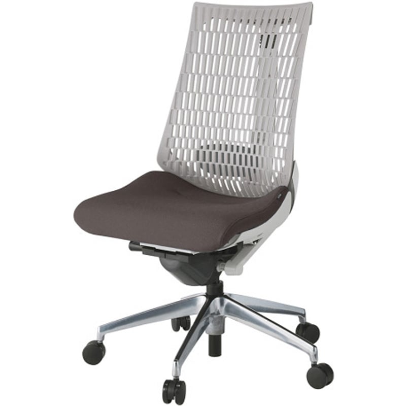 KG420PS-MZNH2T6 アクトチェア エラストマーバック 肘なし ランバーサポート付 アルミミラー脚 PS張地 ウレタンキャスター<配送時組立サービス付> 1台 イトーキ 【通販モノタロウ】