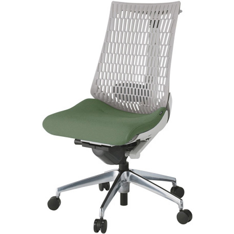 KG420PSHZNQ2T6 アクトチェア エラストマーバック 肘なし ハンガー ランバーサポート付 アルミミラー脚 PS張地 ナイロンキャスター<配送時組立サービス付> 1台 イトーキ 【通販モノタロウ】