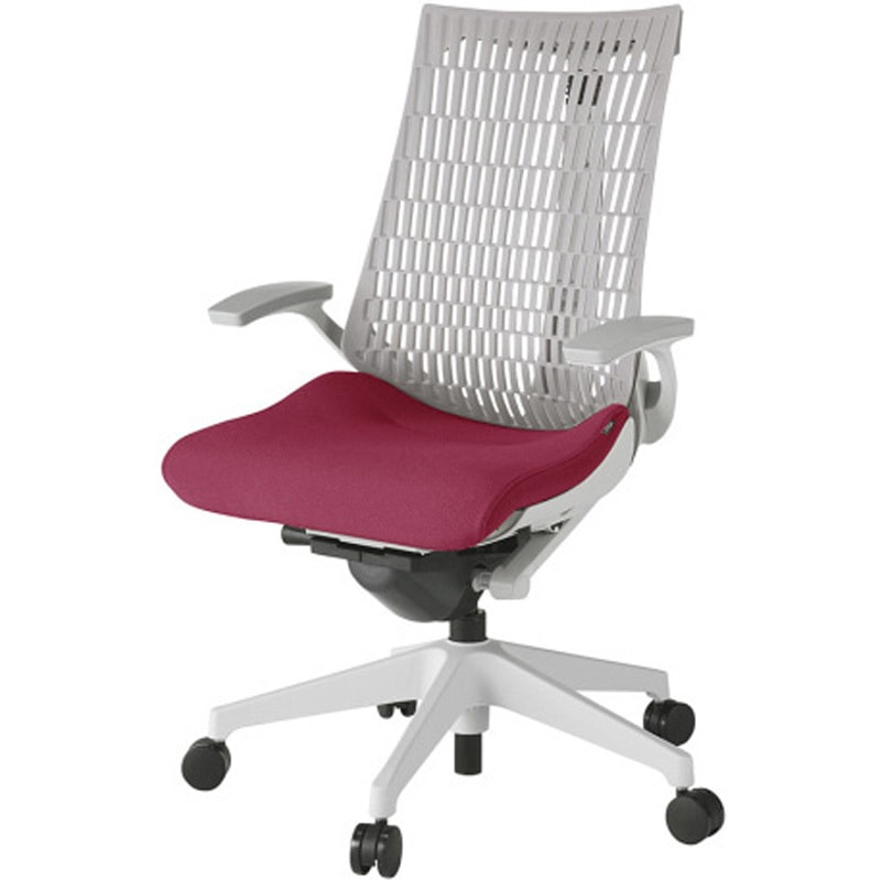 KG445PS-MGNM4T6 アクトチェア エラストマーバック 固定肘 ランバーサポートなし 樹脂脚 PS張地 ウレタンキャスター<配送時組立サービス付> 1台 イトーキ 【通販モノタロウ】