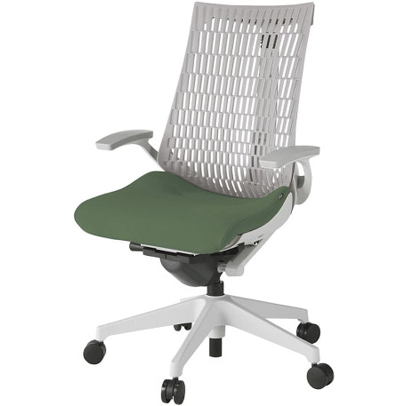 KG445PS-MGNQ2T6 アクトチェア エラストマーバック 固定肘 ランバーサポートなし 樹脂脚 PS張地 ウレタンキャスター<配送時組立サービス付> 1台 イトーキ 【通販モノタロウ】