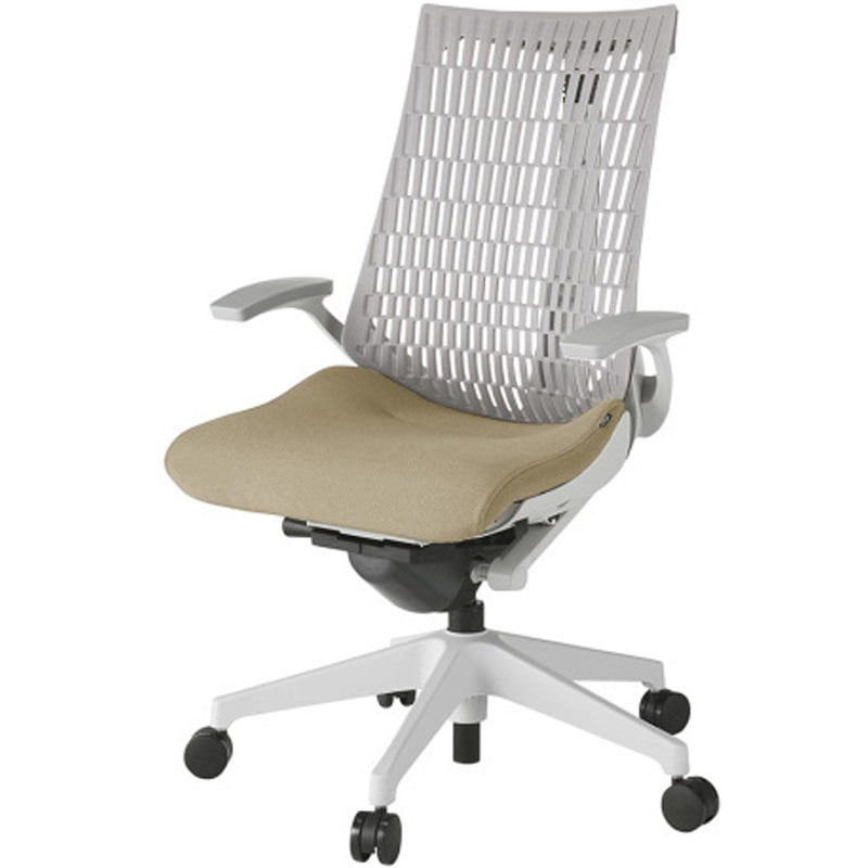 KG445PS-MGNY3T6 アクトチェア エラストマーバック 固定肘 ランバーサポートなし 樹脂脚 PS張地 ウレタンキャスター<配送時組立サービス付> 1台 イトーキ 【通販モノタロウ】 60,390円