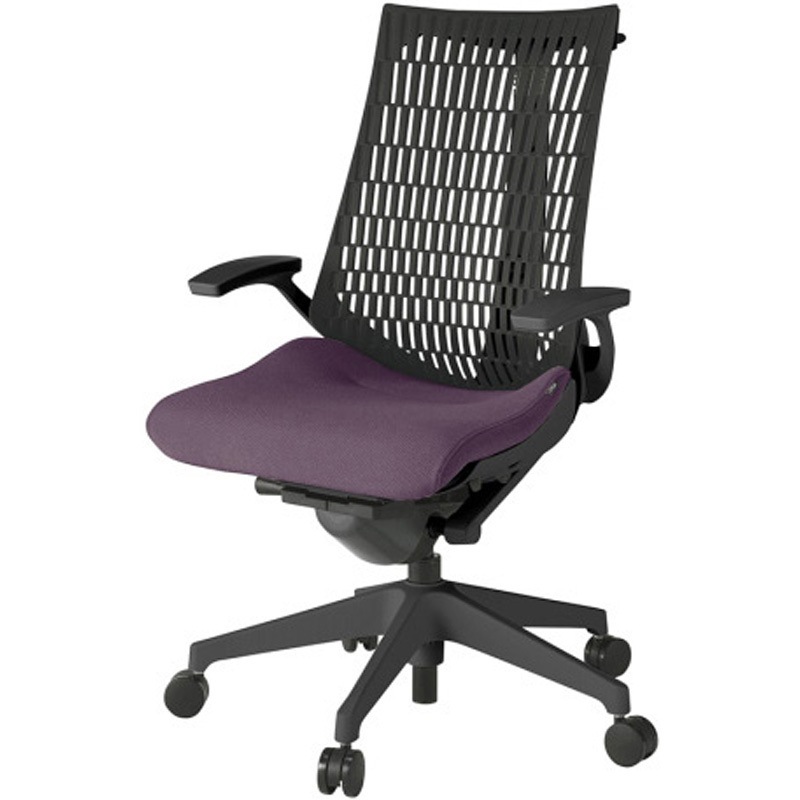 KG445PSHMT1X7T1 アクトチェア エラストマーバック 固定肘 ハンガー ランバーサポートなし 樹脂脚 PS張地 ウレタンキャスター<配送時組立サービス付> 1台 イトーキ 【通販モノタロウ】