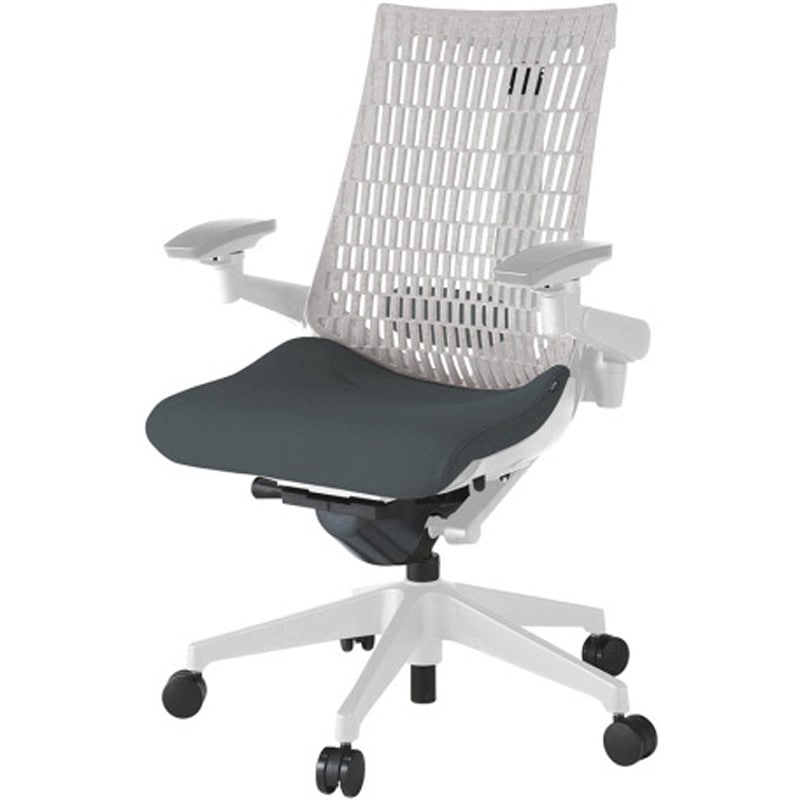 KG427PS-GNW2T6 アクトチェア エラストマーバック 可動肘 ランバーサポート付 樹脂脚 PS張地 ナイロンキャスター<配送時組立サービス付> 1台 イトーキ 【通販モノタロウ】