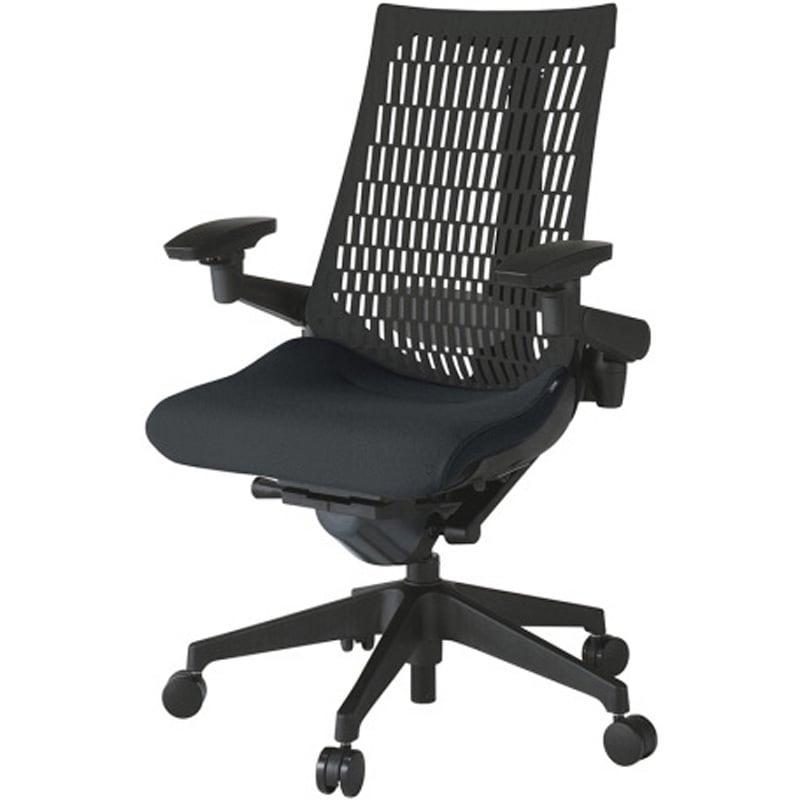 KG427PS-T1T1T1 アクトチェア エラストマーバック 可動肘 ランバーサポート付 樹脂脚 PS張地 ナイロンキャスター<配送時組立サービス付> 1台 イトーキ 【通販モノタロウ】