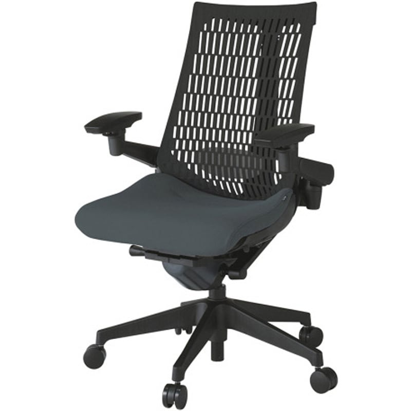 KG427PS-T1W2T1 アクトチェア エラストマーバック 可動肘 ランバーサポート付 樹脂脚 PS張地 ナイロンキャスター<配送時組立サービス付> 1台 イトーキ 【通販モノタロウ】