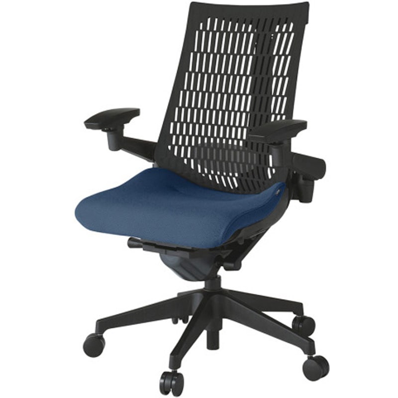 KG427PS-MT1B2T1 アクトチェア エラストマーバック 可動肘 ランバーサポート付 樹脂脚 PS張地 ウレタンキャスター<配送時組立サービス付> 1台 イトーキ 【通販モノタロウ】