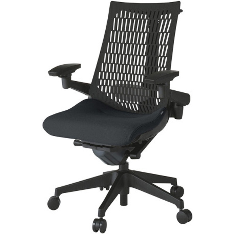 KG427PSHMT1T1T1 アクトチェア エラストマーバック 可動肘 ハンガー ランバーサポート付 樹脂脚 PS張地 ウレタンキャスター<配送時組立サービス付> 1台 イトーキ 【通販モノタロウ】