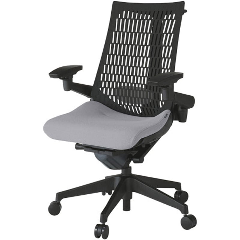 KG427PSHMT1W6T1 アクトチェア エラストマーバック 可動肘 ハンガー ランバーサポート付 樹脂脚 PS張地 ウレタンキャスター<配送時組立サービス付> 1台 イトーキ 【通販モノタロウ】