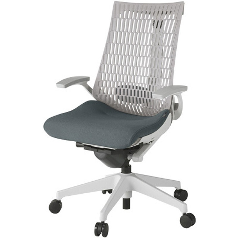 KG425PS-MGNW2T6 アクトチェア エラストマーバック 固定肘 ランバーサポート付 樹脂脚 PS張地 ウレタンキャスター<配送時組立サービス付> 1台 イトーキ 【通販モノタロウ】