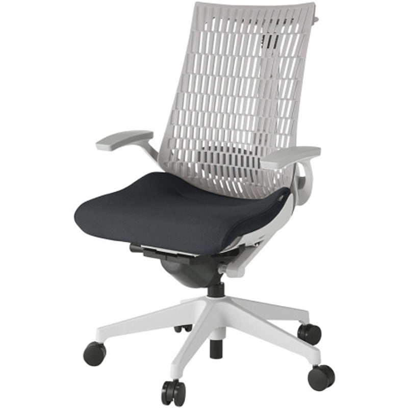 KG425PSHGNT1T6 アクトチェア エラストマーバック 固定肘 ハンガー ランバーサポート付 樹脂脚 PS張地 ナイロンキャスター<配送時組立サービス付> 1台 イトーキ 【通販モノタロウ】