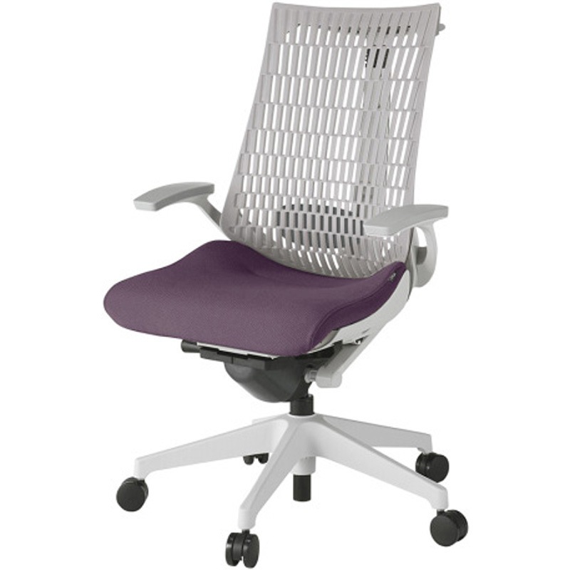 KG425PSHMGNX7T6 アクトチェア エラストマーバック 固定肘 ハンガー ランバーサポート付 樹脂脚 PS張地 ウレタンキャスター<配送時組立サービス付> 1台 イトーキ 【通販モノタロウ】