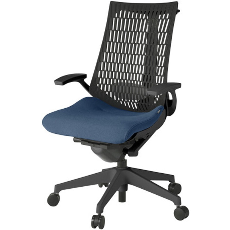 KG425PSHMT1B2T1 アクトチェア エラストマーバック 固定肘 ハンガー ランバーサポート付 樹脂脚 PS張地 ウレタンキャスター<配送時組立サービス付> 1台 イトーキ 【通販モノタロウ】