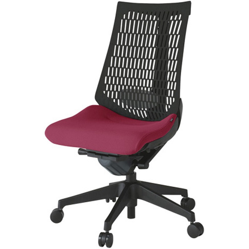 KG420PS-MT1M4T1 アクトチェア エラストマーバック 肘なし ランバーサポート付 樹脂脚 PS張地 ウレタンキャスター<配送時組立サービス付> 1台 イトーキ 【通販モノタロウ】