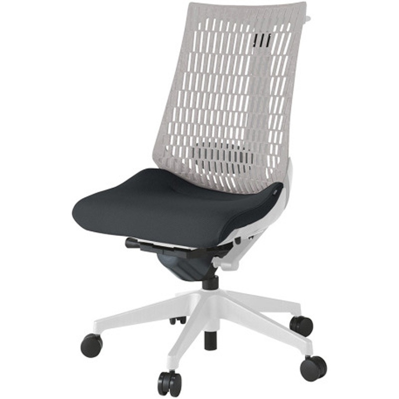 KG420PSHGNT1T6 アクトチェア エラストマーバック 肘なし ハンガー ランバーサポート付 樹脂脚 PS張地 ナイロンキャスター<配送時組立サービス付> 1台 イトーキ 【通販モノタロウ】