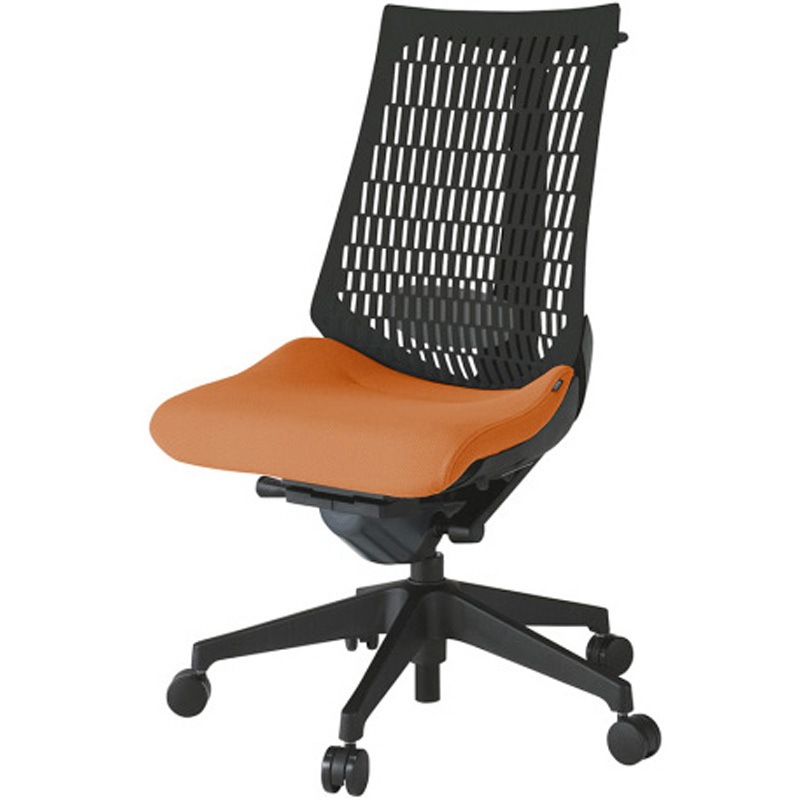 KG420PSHT1D3T1 アクトチェア エラストマーバック 肘なし ハンガー ランバーサポート付 樹脂脚 PS張地 ナイロンキャスター<配送時組立サービス付> 1台 イトーキ 【通販モノタロウ】