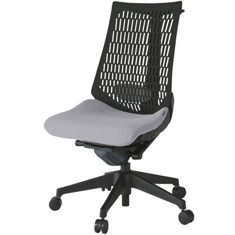 KG420PSHT1W6T1 アクトチェア エラストマーバック 肘なし ハンガー ランバーサポート付 樹脂脚 PS張地 ナイロンキャスター<配送時組立サービス付> 1台 イトーキ 【通販モノタロウ】