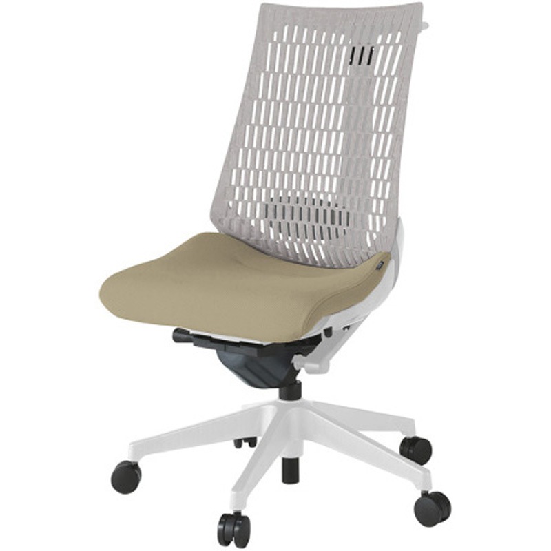 KG420PSHMGNY3T6 アクトチェア エラストマーバック 肘なし ハンガー ランバーサポート付 樹脂脚 PS張地 ウレタンキャスター<配送時組立サービス付> 1台 イトーキ 【通販モノタロウ】