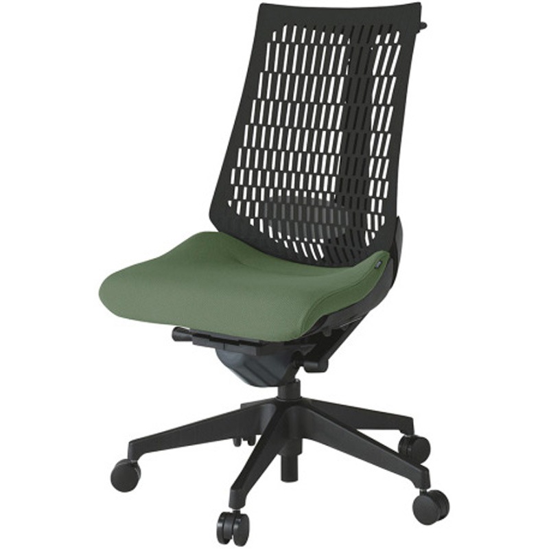 KG420PSHMT1Q2T1 アクトチェア エラストマーバック 肘なし ハンガー ランバーサポート付 樹脂脚 PS張地 ウレタンキャスター<配送時組立サービス付> 1台 イトーキ 【通販モノタロウ】