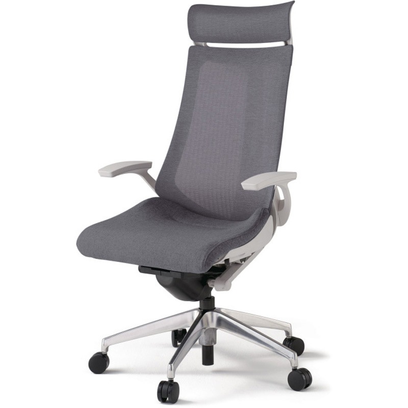 KG-475JEE1ZNT3 アクトチェア エクストラハイバック 固定肘 ランバーサポートなし アルミミラー脚 メッシュJE ナイロンキャスター<配送時組立サービス付> 1台 イトーキ 【通販モノタロウ】