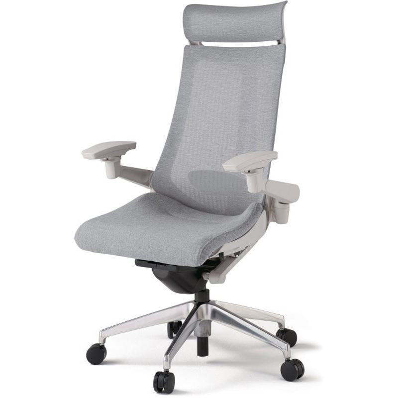 KG-457JEEM1ZNT7 アクトチェア エクストラハイバック 可動肘 ランバーサポート付 アルミミラー脚 メッシュJE ウレタンキャスター<配送時組立サービス付> 1台 イトーキ 【通販モノタロウ】