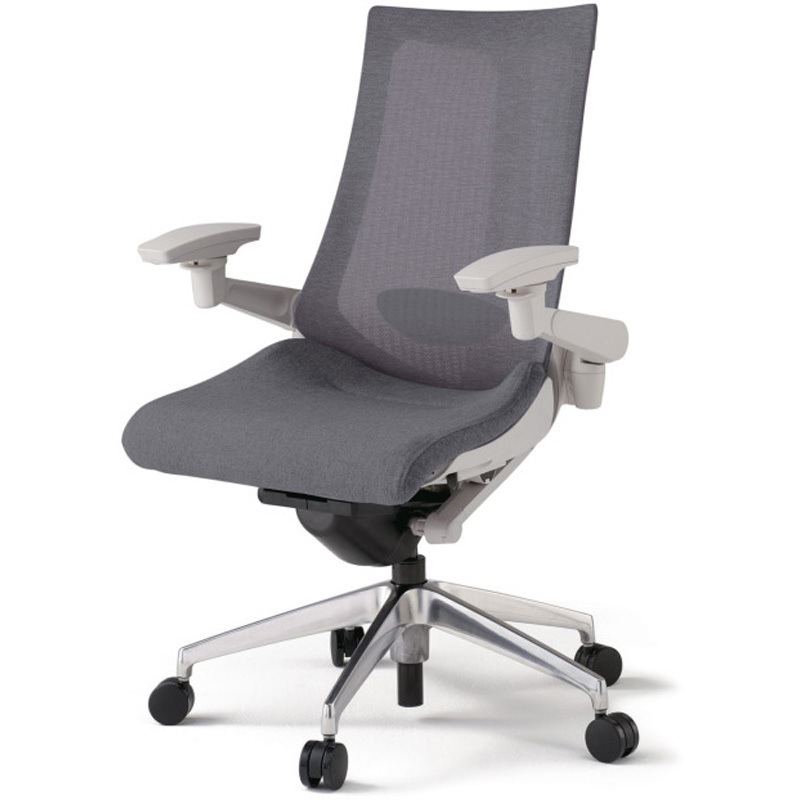 KG-457JE1ZNT3 アクトチェア 可動肘 ランバーサポート付 アルミミラー脚 メッシュJE ナイロンキャスター<配送時組立サービス付> 1台 イトーキ 【通販モノタロウ】