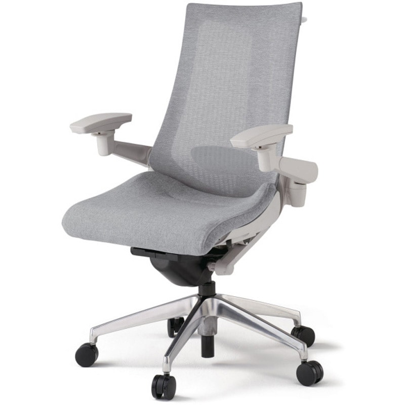 KG-457JEHM1ZNT7 アクトチェア 可動肘 ハンガー ランバーサポート付 アルミミラー脚 メッシュJE ウレタンキャスター<配送時組立サービス付> 1台 イトーキ 【通販モノタロウ】