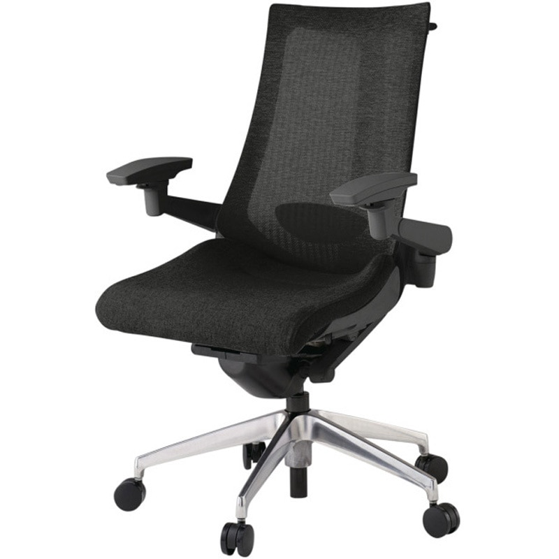 KG-457JEHM1ZTT1 アクトチェア 可動肘 ハンガー ランバーサポート付 アルミミラー脚 メッシュJE ウレタンキャスター<配送時組立サービス付> 1台 イトーキ 【通販モノタロウ】 149,800円