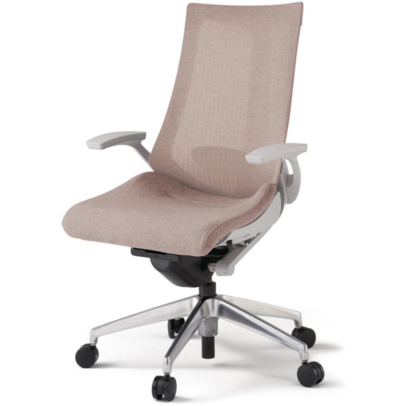 KG-455JE1ZNF6 アクトチェア 固定肘 ランバーサポート付 アルミミラー脚 メッシュJE ナイロンキャスター<配送時組立サービス付> 1台 イトーキ 【通販モノタロウ】