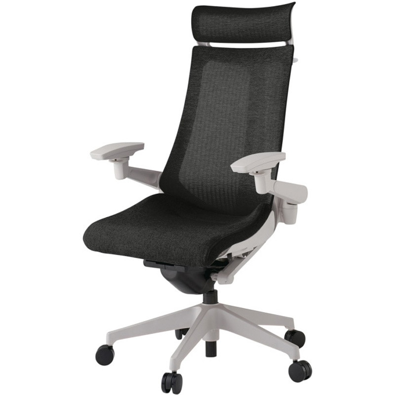 KG-477JEXM1GNT1 アクトチェア エクストラハイバック 可動肘 ハンガー ランバーサポートなし 樹脂脚 メッシュJE ウレタンキャスター<配送時組立サービス付> 1台 イトーキ 【通販モノタロウ】